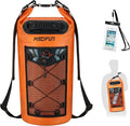 Piscifun Dry Bag, Waterproof Floating Backpack 10L/20L/30L/40L with Waterproof Phone Case for Boating, Kayaking, Fishing