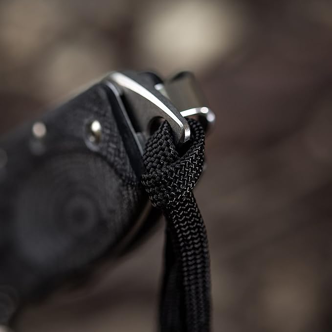 M-Tac Skull Knife Lanyard with Bead – Paracord Lanyard for Knives & EDC – Tactical Knife Fob Pull Cord – Durable Paracord