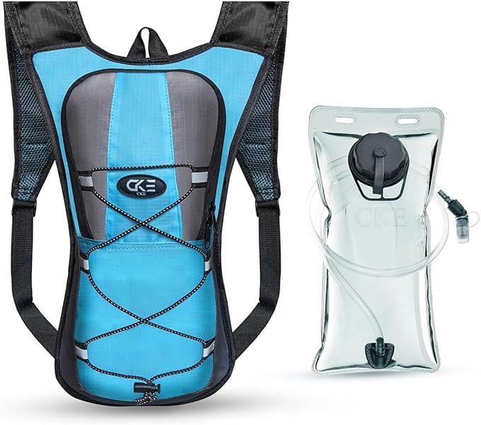 Hydration Backpack Hydration Pack Water Backpack with 2L(70-Ounce) Hydration Bladder for Men Women Kids for Running Hiking Biking Climbing