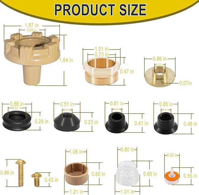 RK-19 Outside Faucet Repair Kit Metal Handle Compatible with Woodford Faucet Model 19