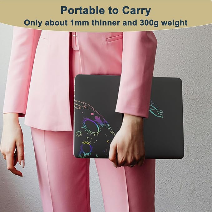 Laptop Case for New MacBook Pro 13 inch M1 M2 2016-2022 Release (Model A2338 A2289 A2251 A2159 A1989 A1708 A1706),Arts Pro 13.3" Hard Case Cover & Keyboard Cover,Cool Astronaut