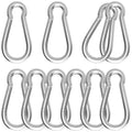 Carabiner, Heavy Duty Galvanized Steel Spring Snap Hook Carabiner Clips with 770LBS Holding Capacity, Ideal for Outdoor, Hammock, Swing and Travel (M10 4Inch, 6PCS)