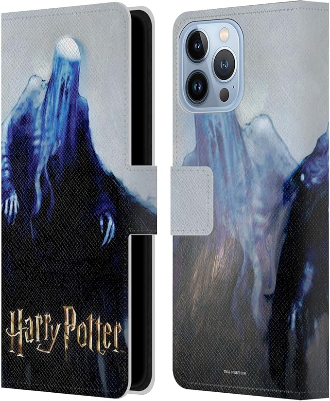 Head Case Designs Officially Licensed Harry Potter Dementor Prisoner of Azkaban II Leather Wallet Case Compatible with Apple iPhone 13 Pro Max