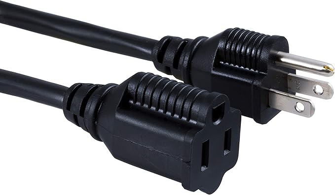 UltraPro Outdoor Extension Cord, 40 Ft, Heavy Duty Extension Cord, ETL Certified 3 Prong 16 AWG 125 VAC Outdoor Multipurpose Long Power Cord, 1 Pack Black, 36826