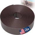2 Inch Wide, 20ft Long Vinyl Strap - Replacement Straps for Patio Chairs - Vinyl Strapping for Patio Furniture Repair - Durable Seat Repair Kit for Lawn Chairs, Outdoor Furniture (Brown)
