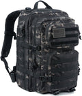 REEBOW GEAR Military Tactical Backpack for Men Large Army 3 Day Assault Pack Molle Bag Backpacks (Camo Black)