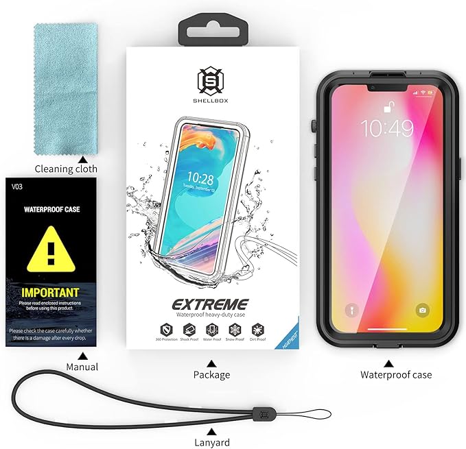 AICase for iPhone 14 Plus Case Waterproof, Compatible with Magsafe Magnetic Protective Phone Case, Water Proof Mag Safe Magnet Shockproof Full Body Clear with Screen Protector