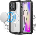 AICase for iPhone 14 Pro Case Waterproof, Compatible with Magsafe Magnetic Protective iPhone 14 Pro Phone Case, Water Proof Mag Safe Magnet Shockproof Full Body Clear with Screen Protector