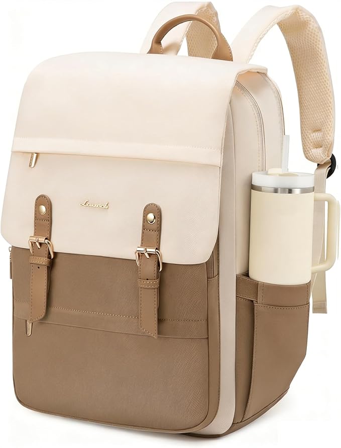 LOVEVOOK Laptop Backpack for Women Vintage Travel Backpack Purse Airline Approved 15.6 Inch Large Computer Backpack Fashion Teacher Nurse Bag for Work Business College