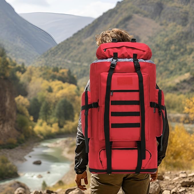 Hiking Backpack for Men 70L/100L Camping Backpack Military Rucksack Molle 3 Days Assault Pack for Climbing | Camping Backpack, 3 Days Assault Pack, for Climbing