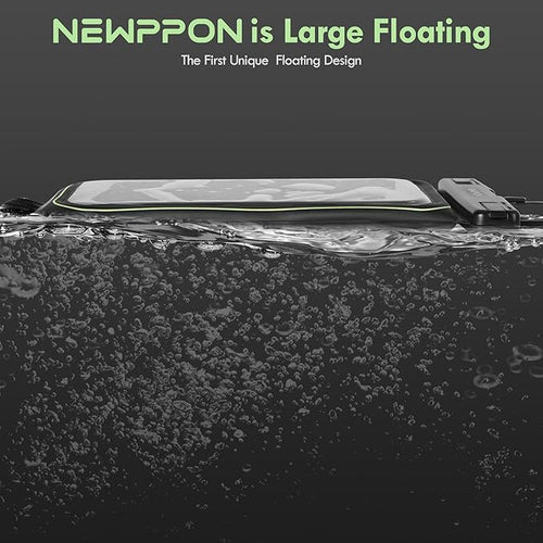 10.5" Large Floating Waterproof Phone Pouch - 2 Pack Float Clear Cell Holder Protector with Lanyard - Universal Floatable Water Proof Dry Bag for iPhone Samsung Galaxy for Beach Swimming Pool