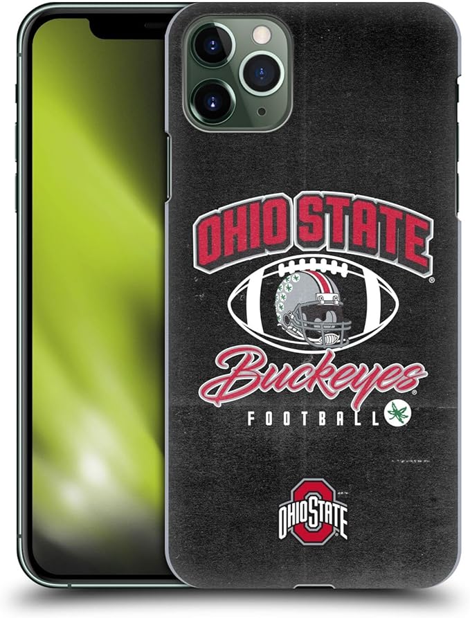 Head Case Designs Officially Licensed Ohio State University Vintage Football Graphics Hard Back Case Compatible with Apple iPhone 11 Pro Max