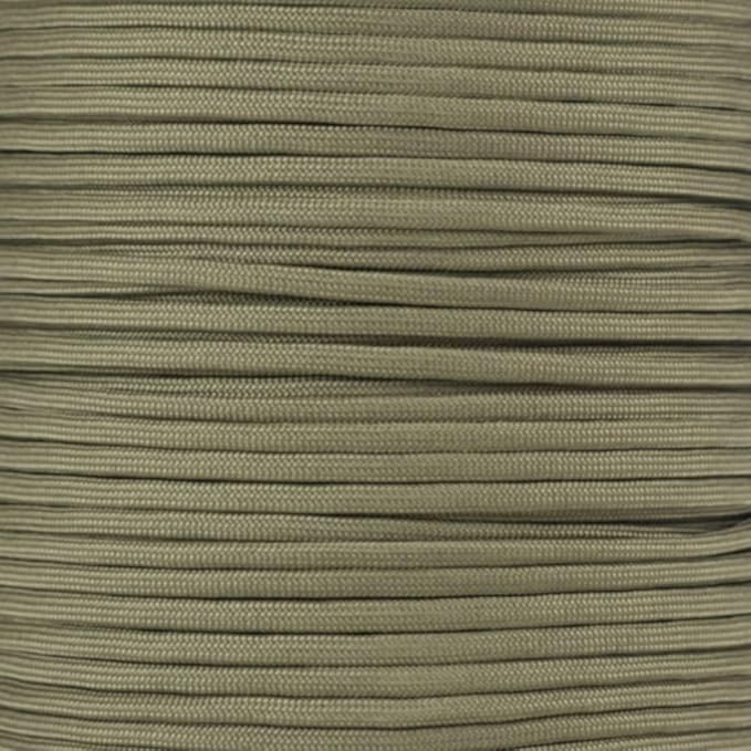 Paracord Planet Solid Color 550lb Paracord – 7 Strand Type III Nylon Cord for Indoor and Outdoor Tasks – Khaki (1,000 ft)