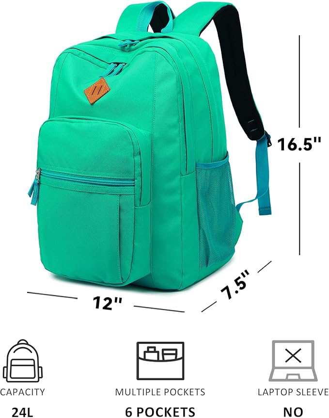 abshoo Classical Basic Travel Backpack For School Water Resistant Bookbag | For School, For School