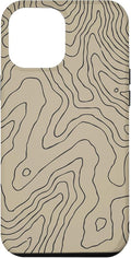 Coyote Country Guide Lines Topographical Contour Map Case for iPhone 12 Pro Max