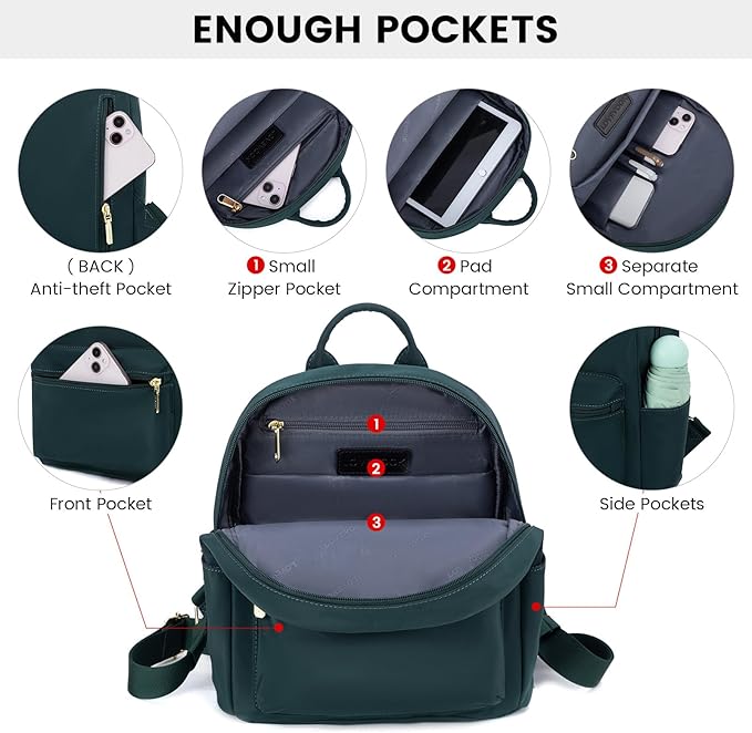 LOVEVOOK Mini Backpack for Women Light Weight Small Waterproof Backpack Purses Daily Backpack… | Light Weight