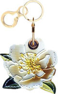 Leather Keychain Holder Case Compatible with AirTag,Cute air tag Cover with Keychain Ring,GPS Tracker Case for Keys