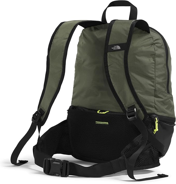The North Face Borealis Convertible Pack - Commuter Laptop Backpack, Removable Lumbar Pack, Water Repellent Finish, New Taupe Green/TNF Black/Fizz Lime, One Size