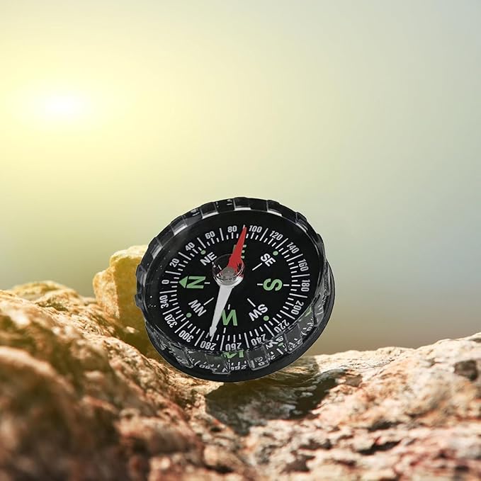 Black Waterproof Pocket Watch Compasses Navigation Compasses Professional Clear Camping Hiking Pocket Hiking Survival Gadgets