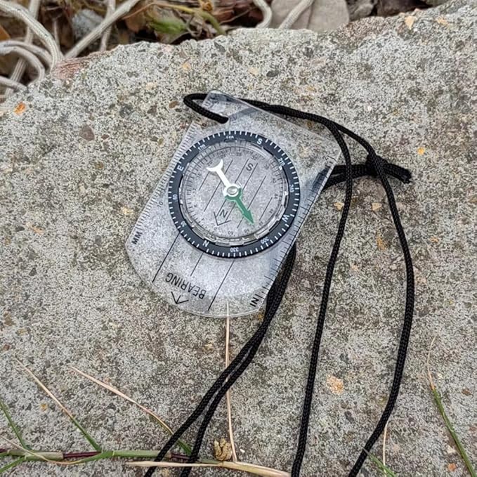 12pcs Orienteering Compass Set - Waterproof, Map Compass for Hiking, Backpacking, Camping, Kids, Travelling
