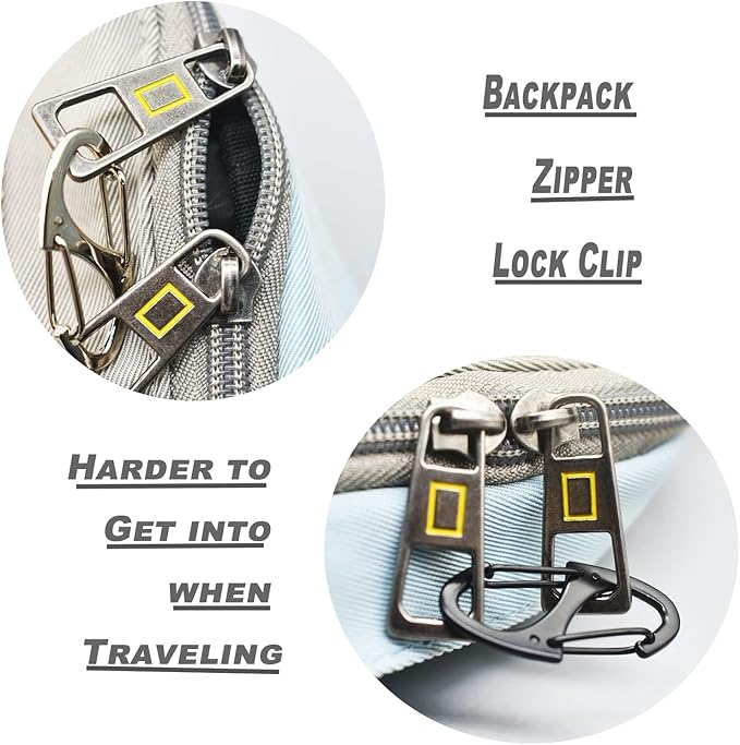 Small Carabiner Clips 1.6 inch(41mm) Metal Double Sided Spring Gate Snap Hooks Keychain Clasp Accessories