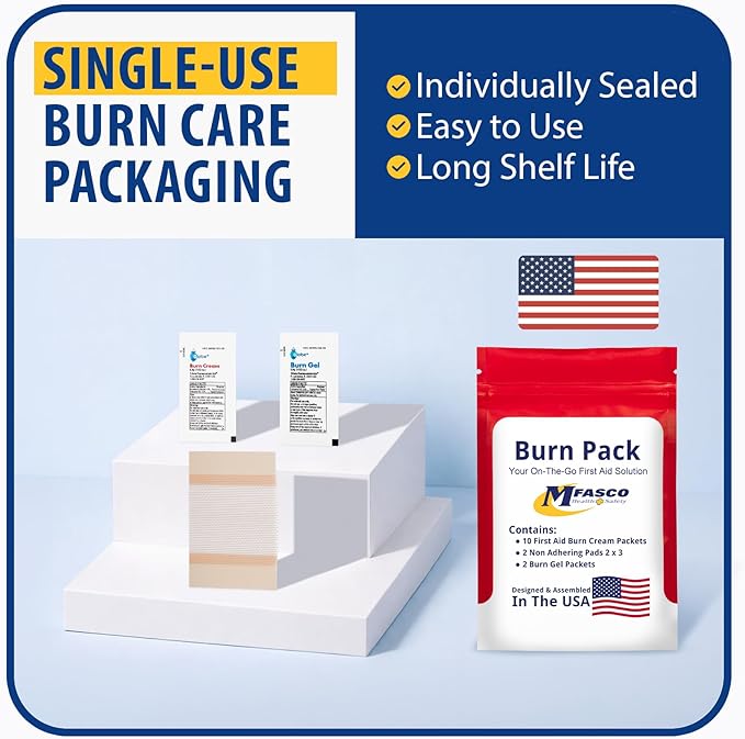 MFASCO First Aid Kit Refill Burn Care Refill Pack