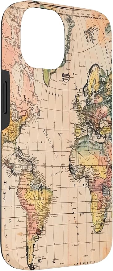 World Map ,Old Map of the World Case for iPhone 14