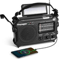 Kaito KA500 5-way Powered Emergency AM/FM/SW NOAA Weather Alert Radio with Solar,Dynamo Crank,Flashlight and Reading Lamp, Color Black