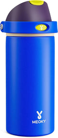 18 oz Insulated Water Bottle for Kids: Meoky Stainless Steel Water Bottle with 2-in-1 Straw and Spout Lid - Leak Proof, Cold for 24 Hours, BPA-Free for Boys School Sports, Celestial Sphere