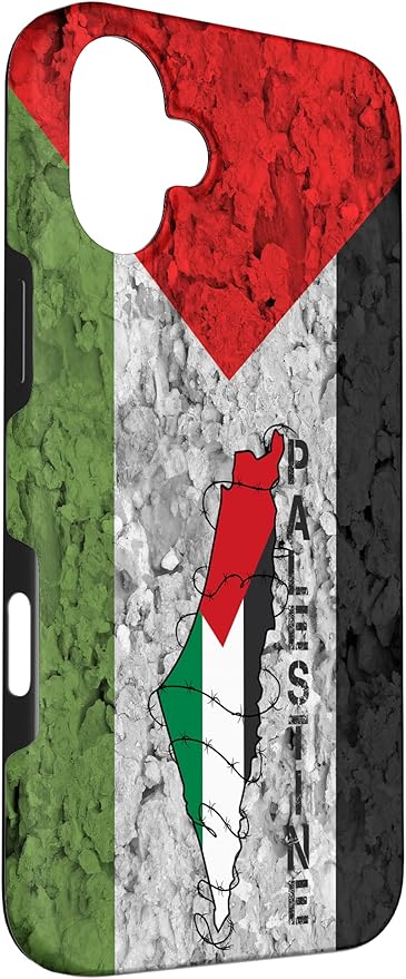 Kufiya PALESTINE Keffiyeh flag, Palestinian Map pattern Case for iPhone 16 Plus