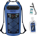 Piscifun Dry Bag, Waterproof Floating Backpack 10L/20L/30L/40L with Waterproof Phone Case for Boating, Kayaking, Fishing