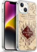 Head Case Designs Officially Licensed Harry Potter The Marauder's Map Prisoner of Azkaban II Gel Case [Military Grade Protection] Compatible with Apple iPhone 14 and Compatible with MagSafe