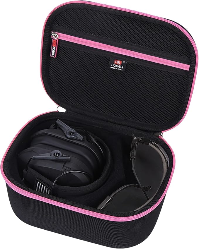 FBLFOBELI Hard Case for Walker's Razor Slim/Howard Leight Shooting Ear Protection Electronic Shooting Muffs Earmuff