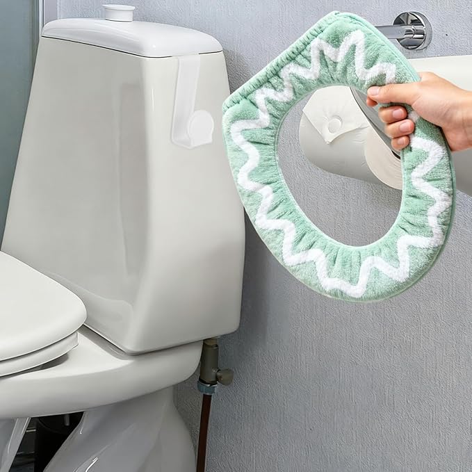2Pcs Potty Seat Hooks, Multipurpose Plastic Tank Couples for Hanging Potty Holder Toilet Training Seat, Washer Specific Z-Shaped Toilet Storage Hooks for Bathroom, Kitchen and Other Home