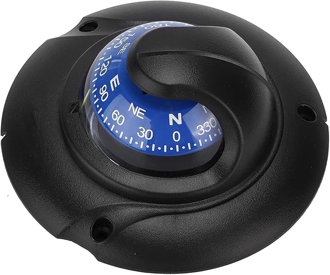 Marine Flush Mount with LED Light - High Accuracy Navigation for Boats, Yachts, Cars & Outdoor Hiking