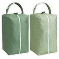 Nora's Nursery Reusable Wet Dry Bag for Cloth Diapers, Washable Pod with Large Zipper Opening, 2-Pack Waterproof Diaper Pods with Detachable Snap, Wet Bags for Cloth Diapers