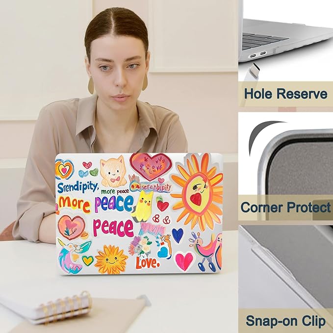 Case for New MacBook Pro 16 inch M4 M3 M2 M1 Pro/Max 2025-2021 Release (Model A2485 A2780 A2991 A3186 A3403),Snap Case Protective Laptop Cover & Keyboard Cover,Cartoon