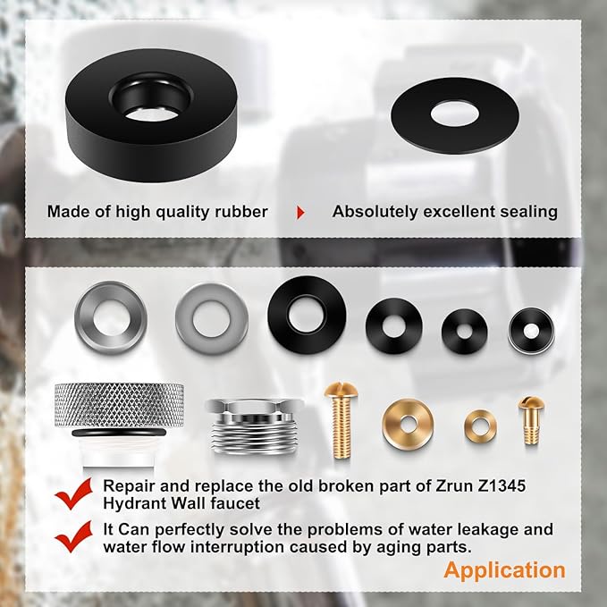 HYD-RK-Z1345 Hydrant Repair Kit for Zurn Z1345 Hydrant Wall Faucet, Replace for 66955-198-9