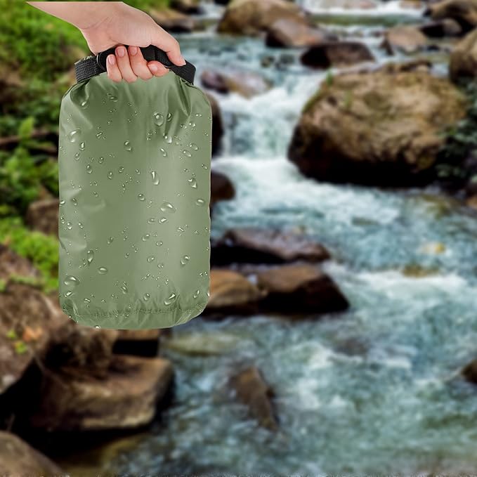 Shappy 6 Pcs Waterproof Dry Bag Set Ultralight Stuff Sack 20/15/10/8/5/3L Backpacking Bag with Long Adjustable Strap Outdoor Keep Gear Dry Sack for Camping Kayaking Boating Hiking Travel