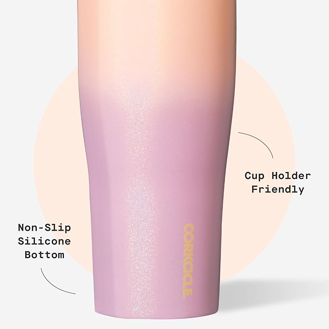 Corkcicle Go Cup XL - Leak-Proof Travel Tumbler - Triple Insulated Stainless Steel Water Bottle - Easy-Carry Handle - Summer Drinkware Gift - Keeps Drinks Ice Cold - 30 oz - Lover