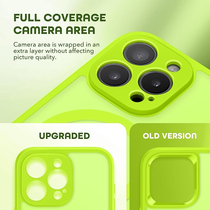 TIESZEN for iPhone 15 Pro Max Case, Compatible with MagSafe, Built-in Privacy Screen Protector and Camera Protection, Anti Spy Full Body Dustproof Shockproof Hard Phone Case 6.7", Matte Green