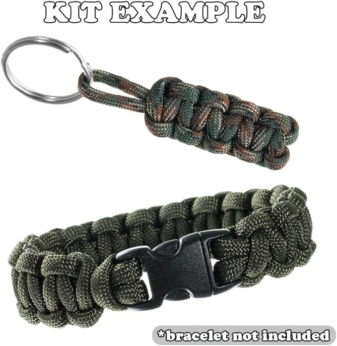 Paracord Planet 550lb Type III Paracord Combo Crafting Kits with Buckles