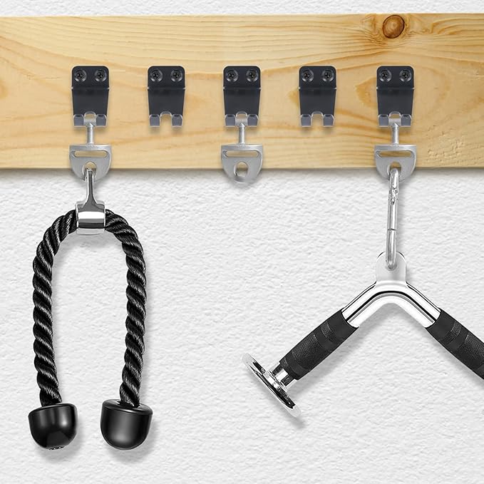 5PCS Wall Mounted with Special Fit for Tonal Accessory Shelf Clips Adapter Hooks Space Saving for Home Gym Garage T-Lock Exercise Equipment Organization Multipurpose Organizer Storage
