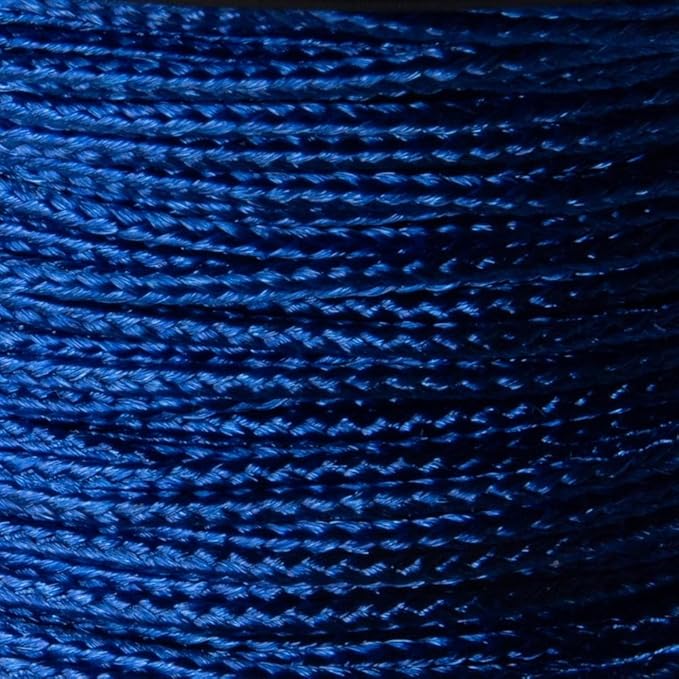 Paracord Planet Micro Paracord – Thin Braided Cord for Crafting, Fishing, and DIY Projects in 125 ft Spools – Electric Blue