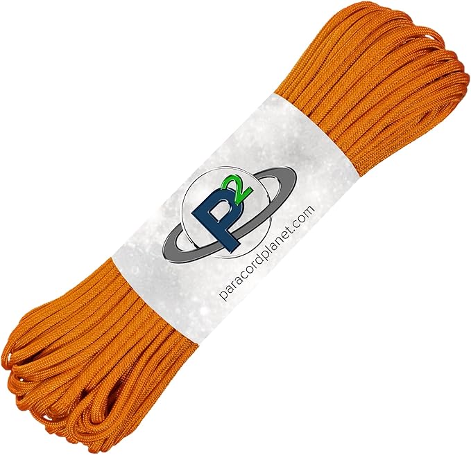 Paracord Planet Solid Color 550lb Paracord – 7 Strand Type III Nylon Cord for Indoor and Outdoor Tasks – Goldenrod (250 ft)