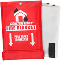 Signature Series Fire Blanket, Flame Suppression Fiberglass Blanket for Home & Kitchen Safety | Ultimate Fire Protection Blankets That Never Expire
