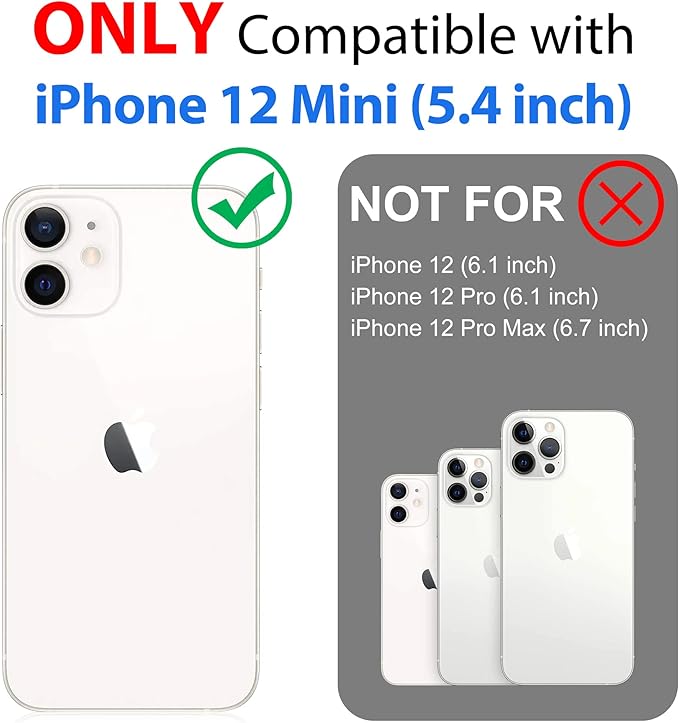 SPORTLINK for iPhone 12 Mini Waterproof Case, Full Body Shockproof Dustproof Phone Screen Protector Rugged Cases for iPhone 12 Mini 5.4 Inches Blue