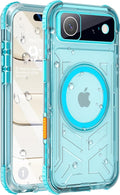 for iPhone Air Waterproof Case with Magsafe, Built-in [Camera & Screen Protector] [Lanyard], IP68 Water Proof Full Body Dustproof Heavy Duty Frosted Protective Phone Cover, 6.7" Teal