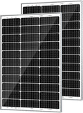 SOLPERK 200 Watt Solar Panels, 2PCS 12V 100 Watt Solar Panel High-Efficiency, 200W Solar Panel for Home, RV, Camping, Marine, Rooftop, Off-Grid Applications