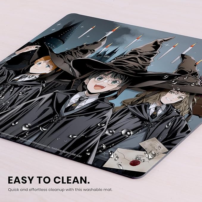 Head Case Designs Officially Licensed Harry Potter Ron, Harry, Hermione Graphics 9.84 x 11.81 x 0.12 inches (250 x 300 mm) - S Gaming Office Desk PC Keyboard Mouse Mat Pad